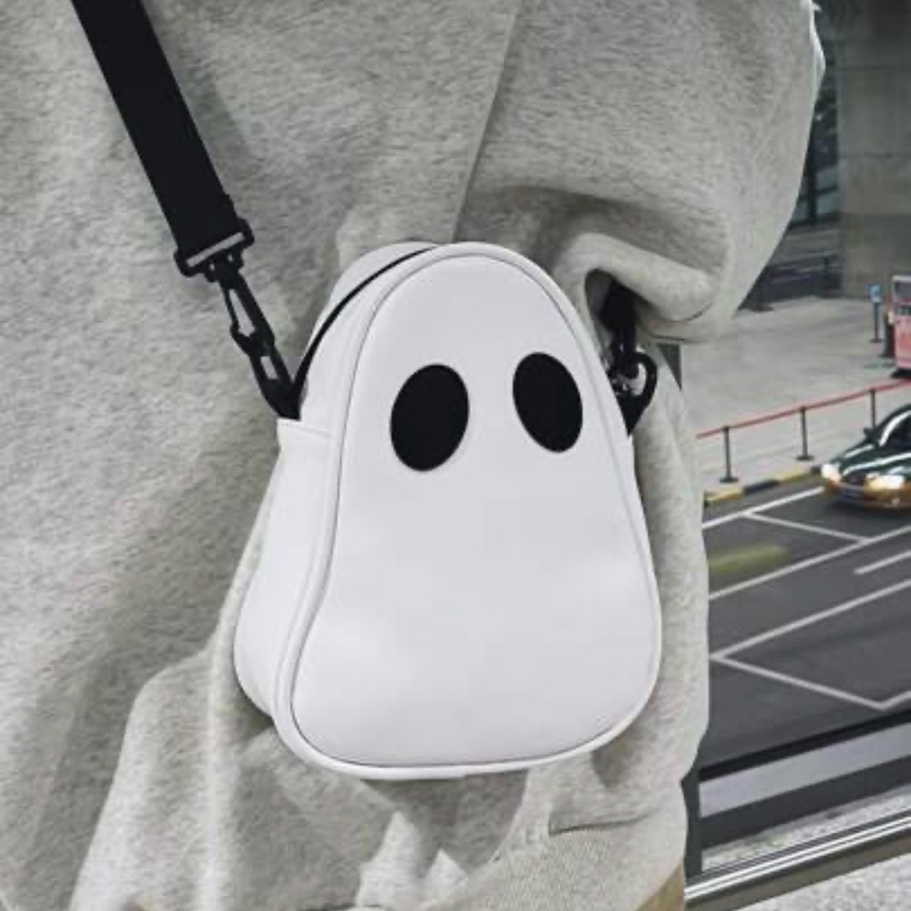 SHEIN White Ghost Crossbody Bag with Black Accents - Picture 2 of 2